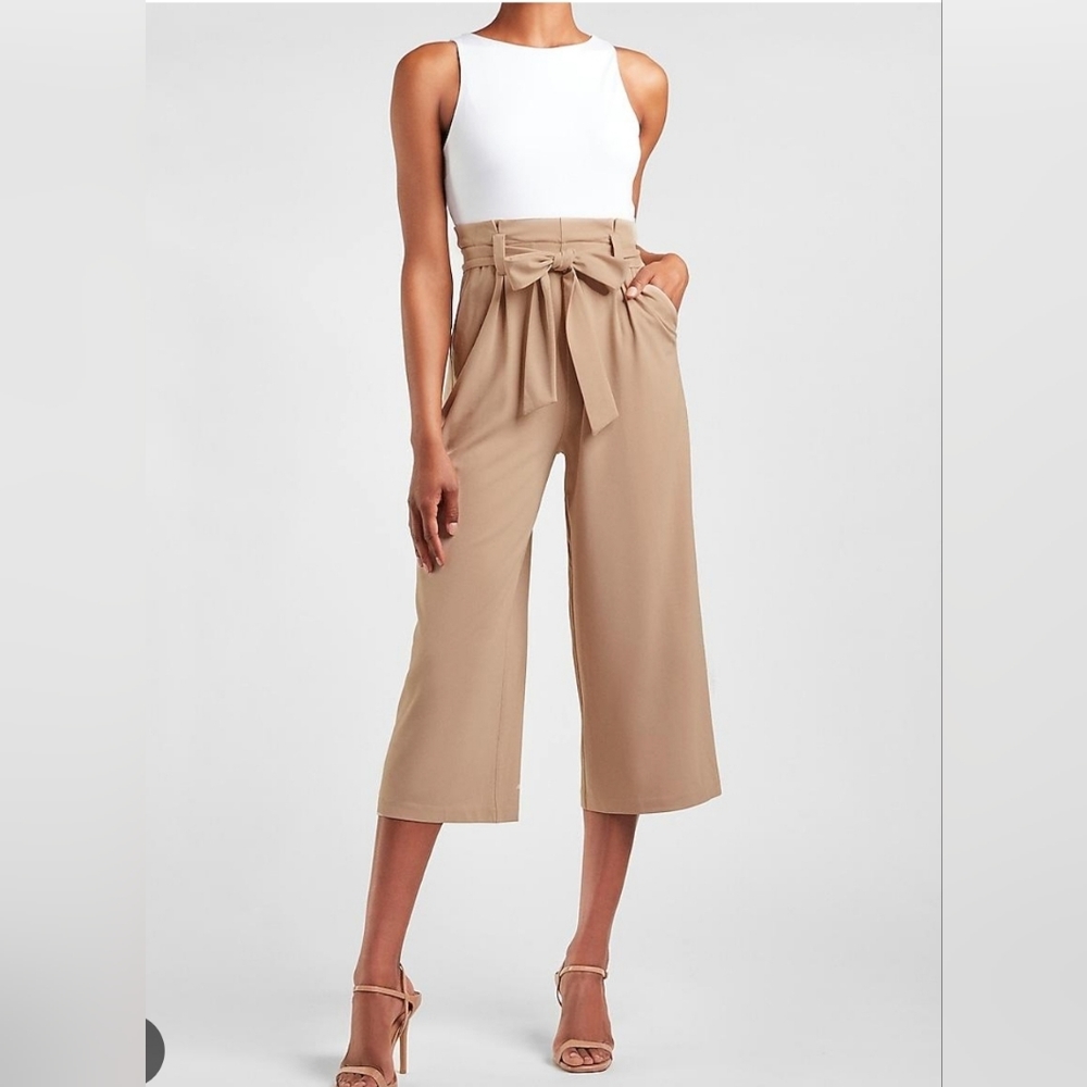 Brand new Express Sleeveless paperbag waist Jumpsuit size XS